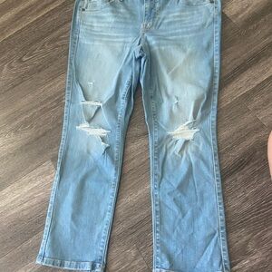 Classic Light Blue Straight Leg Jeans